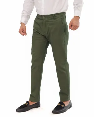 Dark Olive Green Cotton Pant
