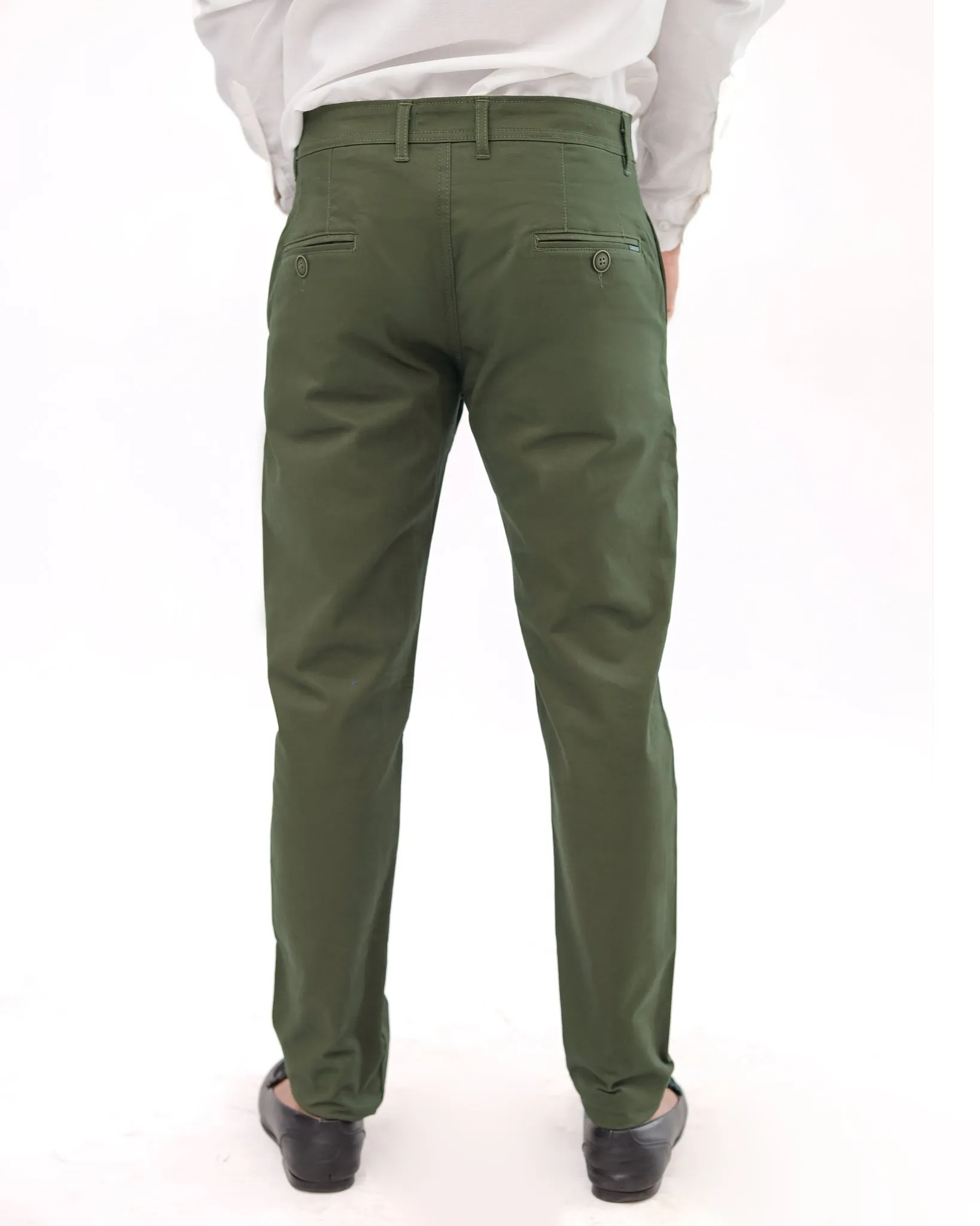 Dark Olive Green Cotton Pant