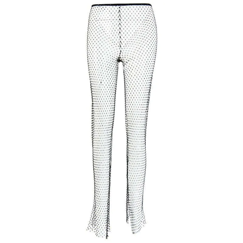 Diamante Fishnet Trousers