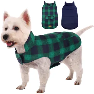 Dog Winter Coat, Reversible Dog Jacket, British Style