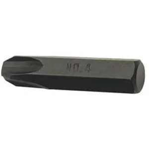 Draper 10820 Cross Slot Impact Screwdriver Bit, No.4 Dr-10820