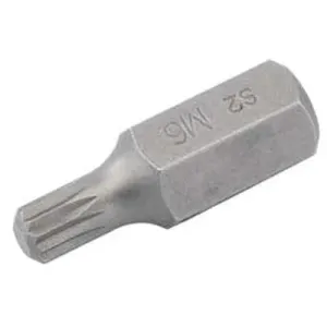 Draper M6 X 30Mm Spline 10Mm Insert Bit For Mechanic'S Bit Sets Dr-33340