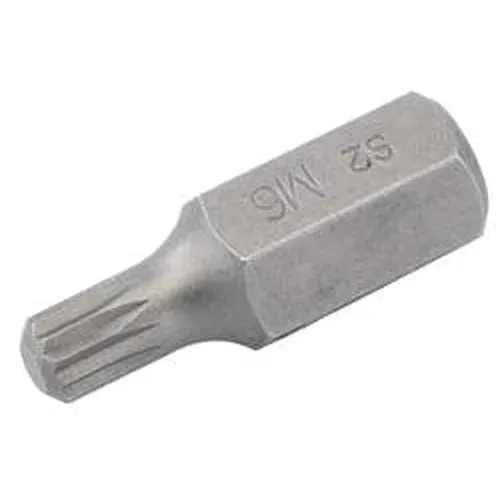 Draper M6 X 30Mm Spline 10Mm Insert Bit For Mechanic'S Bit Sets Dr-33340