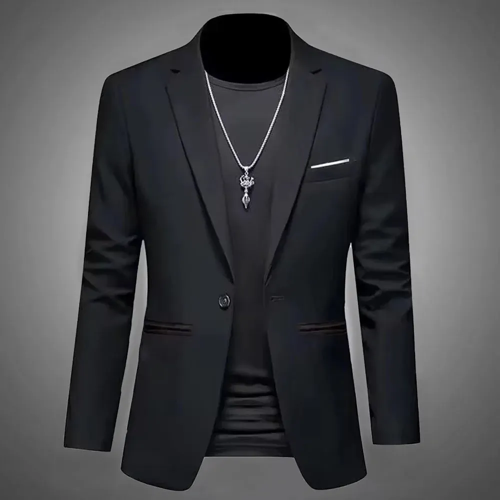 EliteFit Men's Trendy Casual Suit Jacket