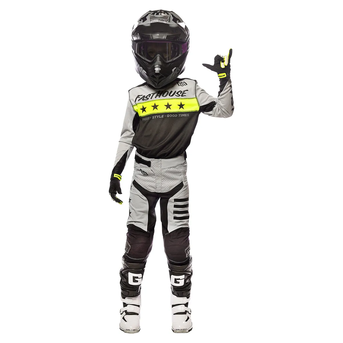 Elrod Astre Youth Pant - Silver/Black