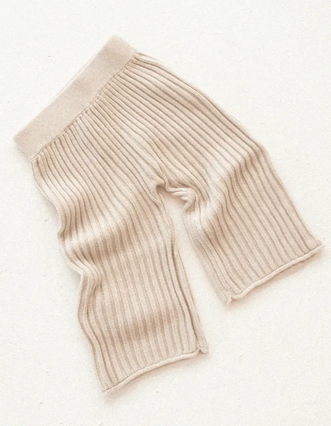Essential Knit Pants - Biscuit