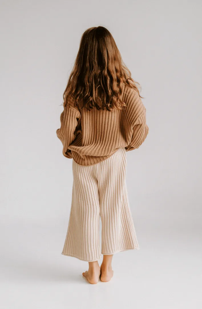 Essential Knit Pants - Biscuit
