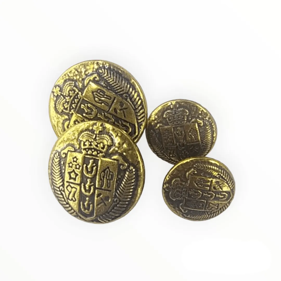Fancy Metal Bottons 44233 Gold