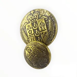 Fancy Metal Bottons 44233 Gold