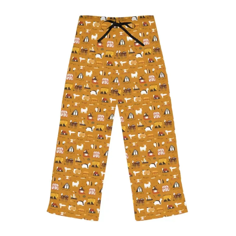 Farm Animals Pajama Pants in Polyester Jersey Knit
