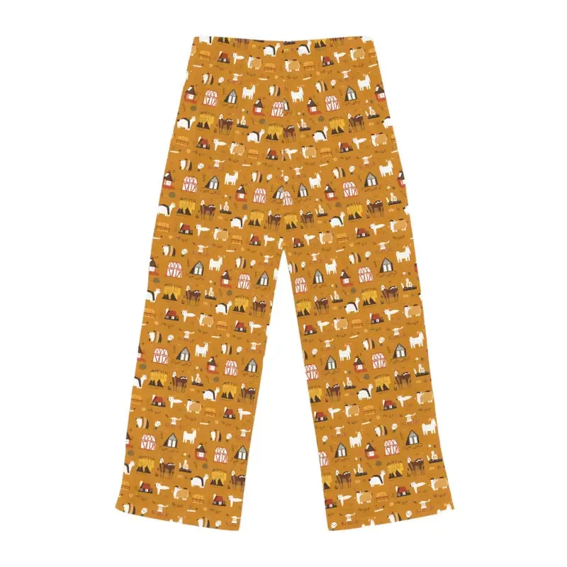 Farm Animals Pajama Pants in Polyester Jersey Knit