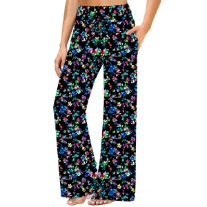 Floral Frenzy Wide Leg Pocket Pants