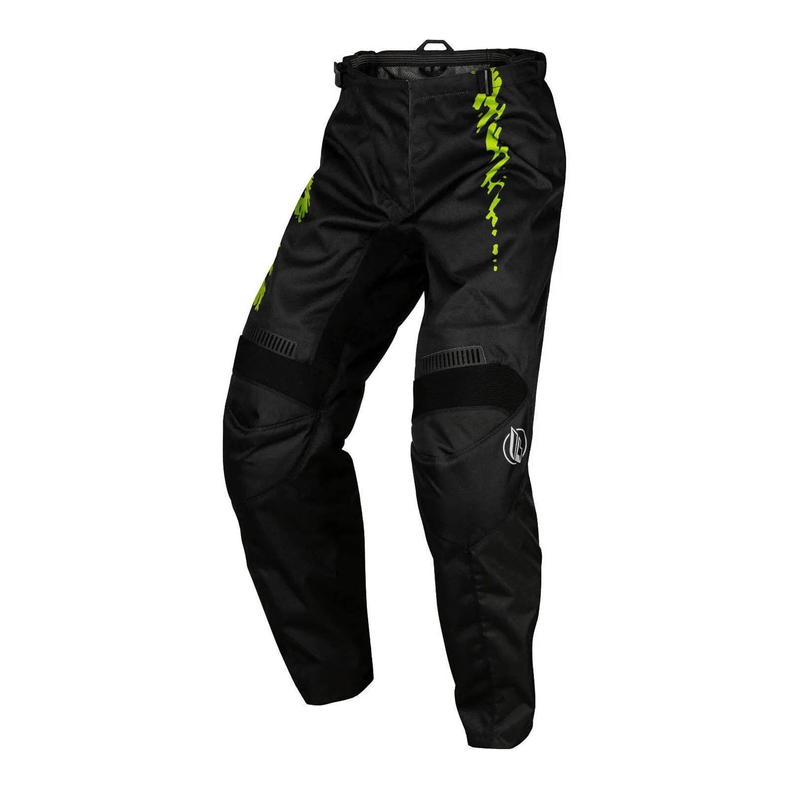 Fly Racing 2024 Youth F-16 Pants - Black / Neon Green / Light Grey
