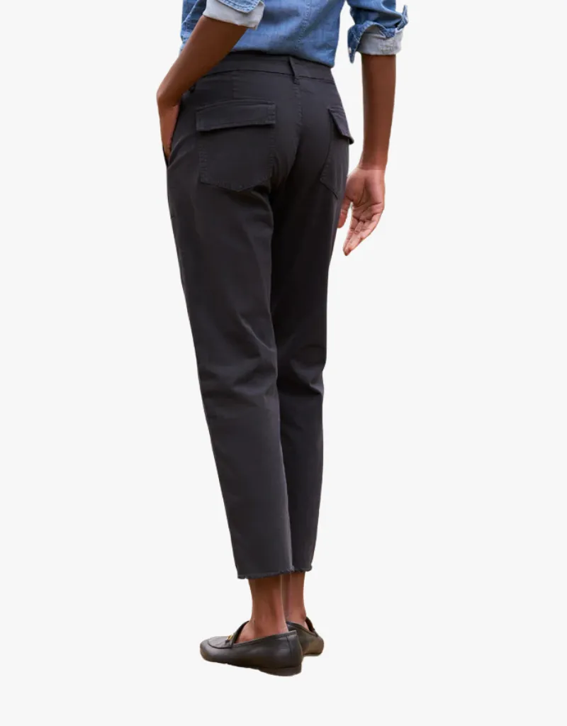 Frank & Eileen Blackrock The Italian Utility Pants in Washed Black (Italian Cotton Twill)