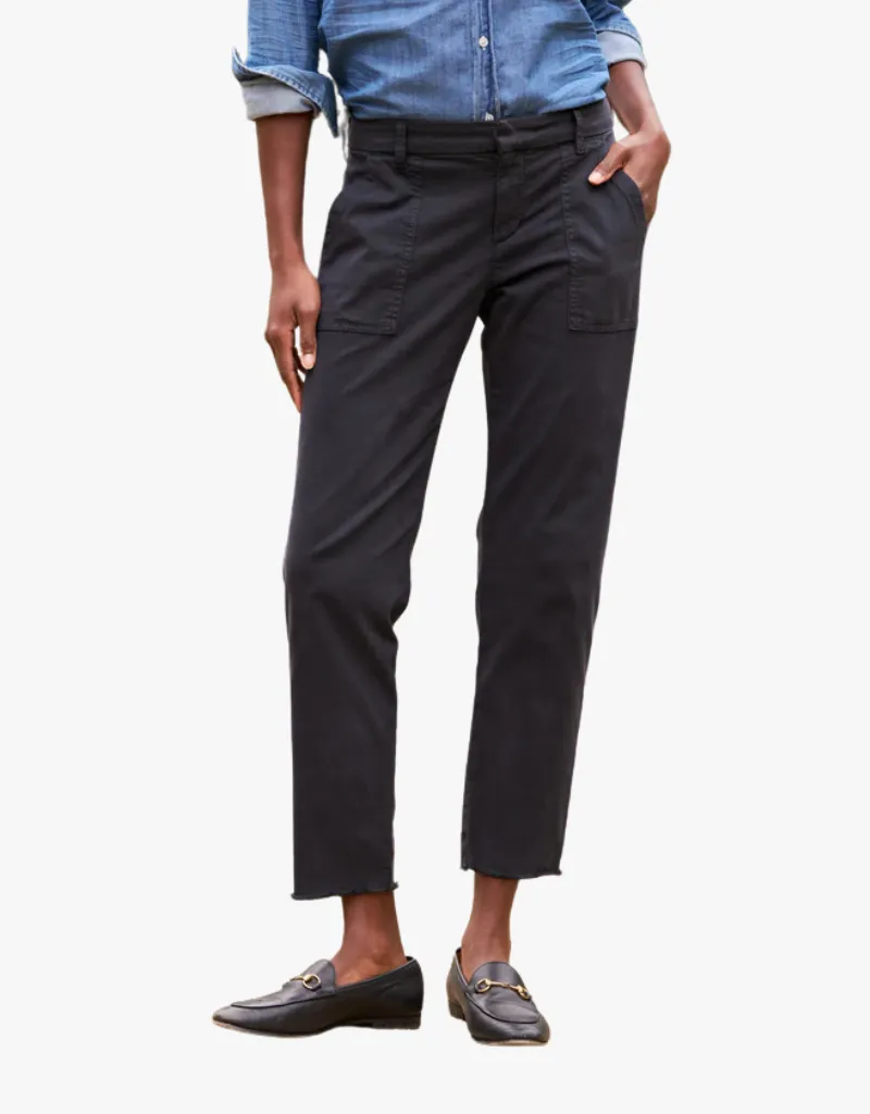 Frank & Eileen Blackrock The Italian Utility Pants in Washed Black (Italian Cotton Twill)