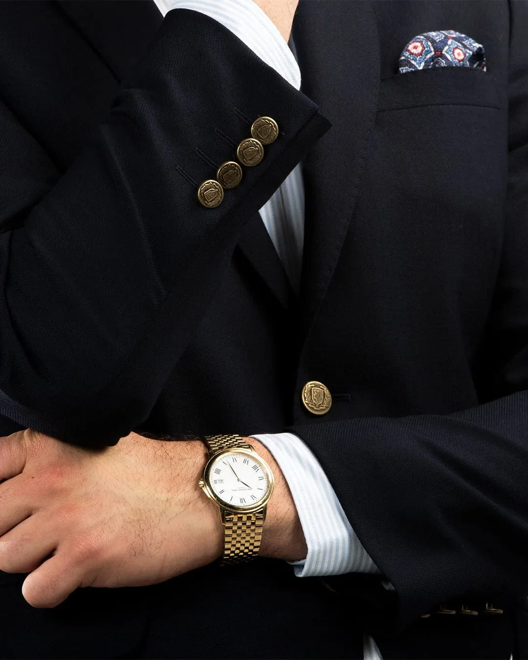 Gagliardi Navy Basketweave Blazer