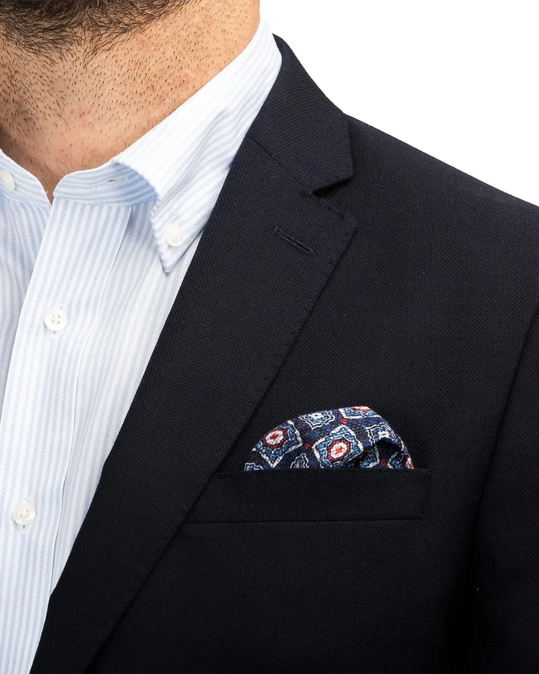 Gagliardi Navy Basketweave Blazer