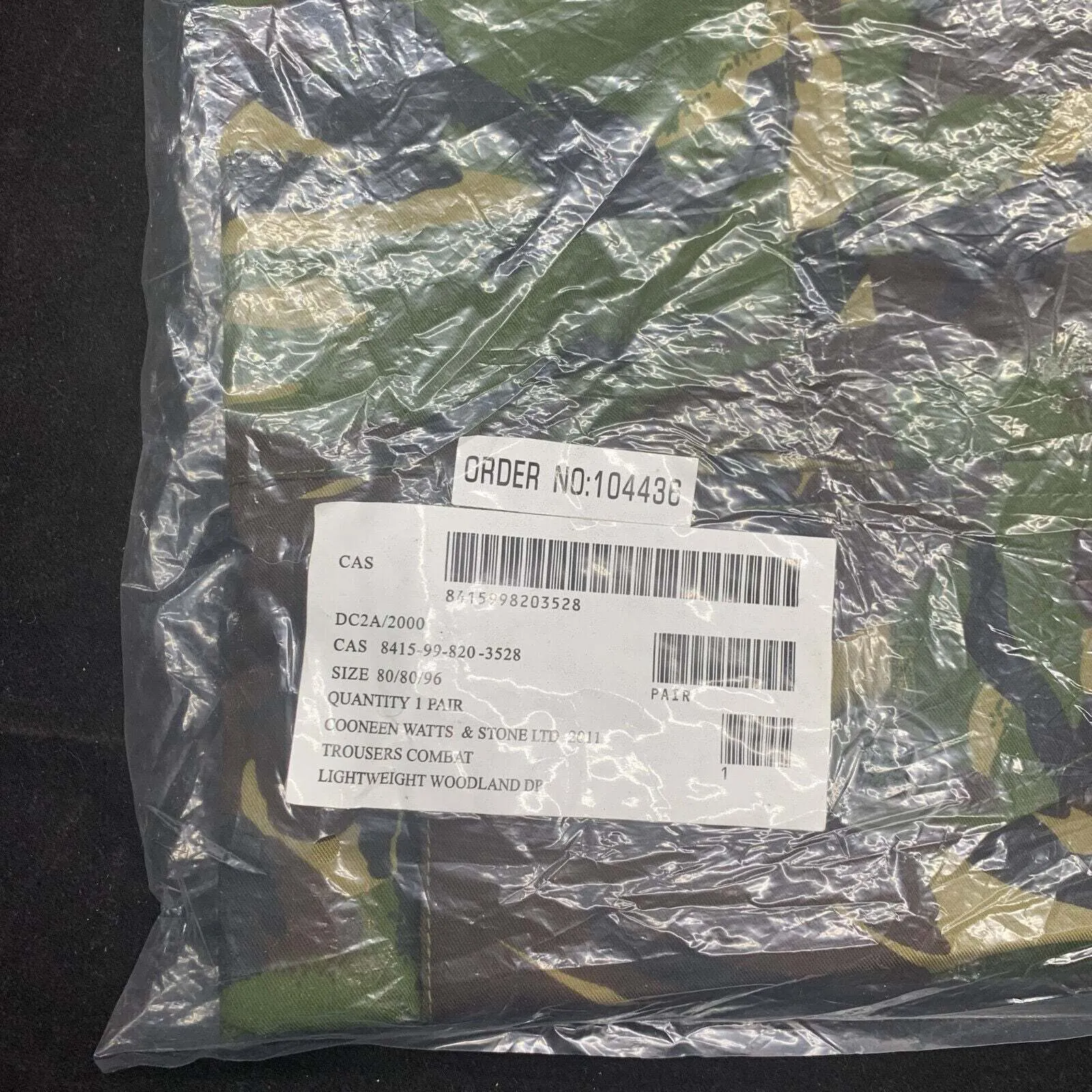 Genuine British Army DPM Camouflage Lightweight Trousers 80/80/96 NEW OLD STOCK