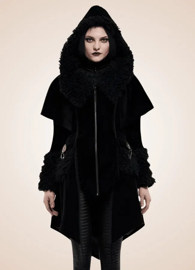 Gothic Zipper Hooded Jacket