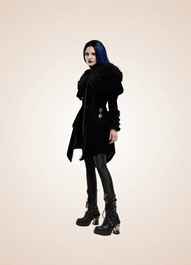 Gothic Zipper Hooded Jacket