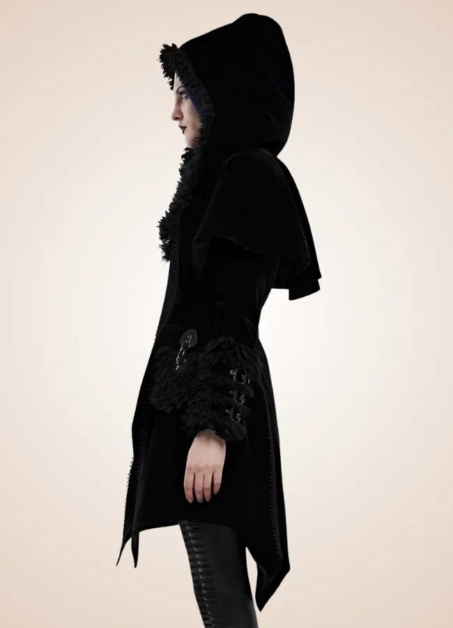 Gothic Zipper Hooded Jacket