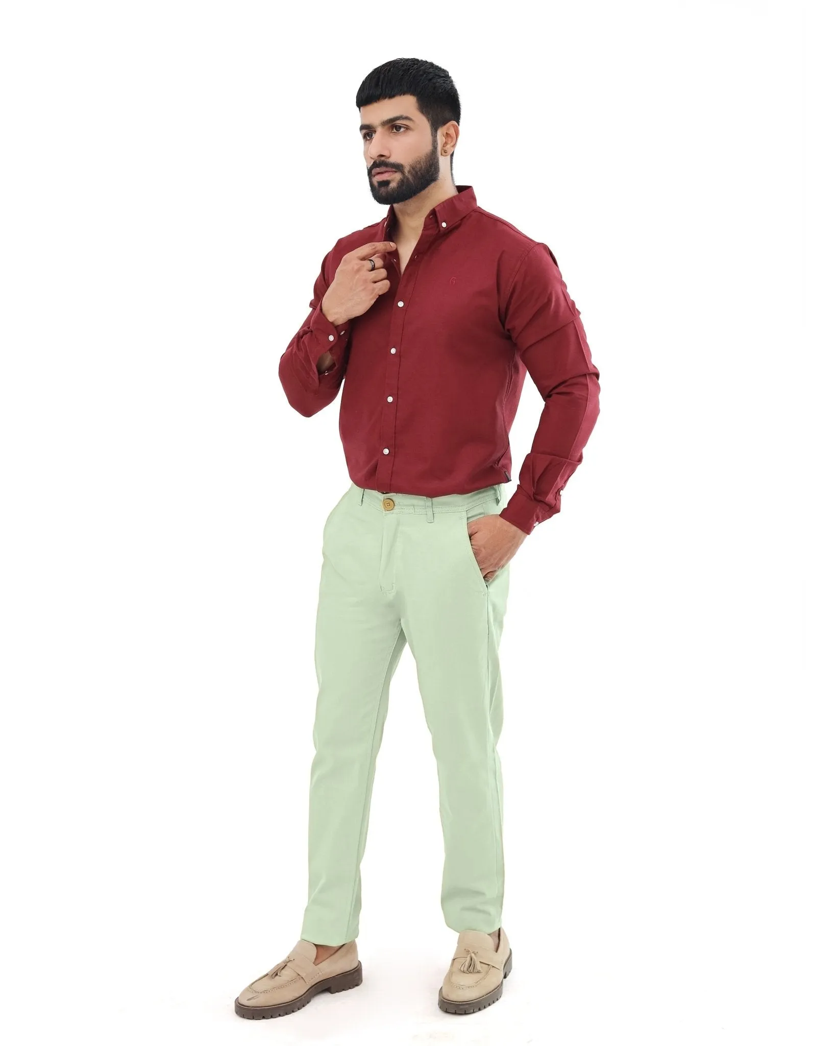 Graphite Green cotton pant