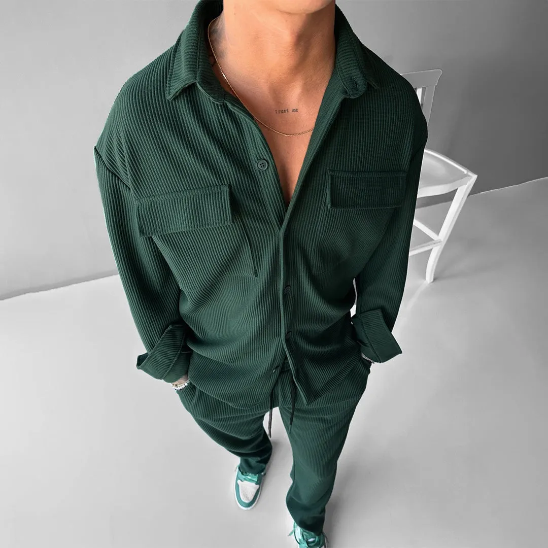 GREEN DOUBLE POCKET CORD SET – RELAXED FIT