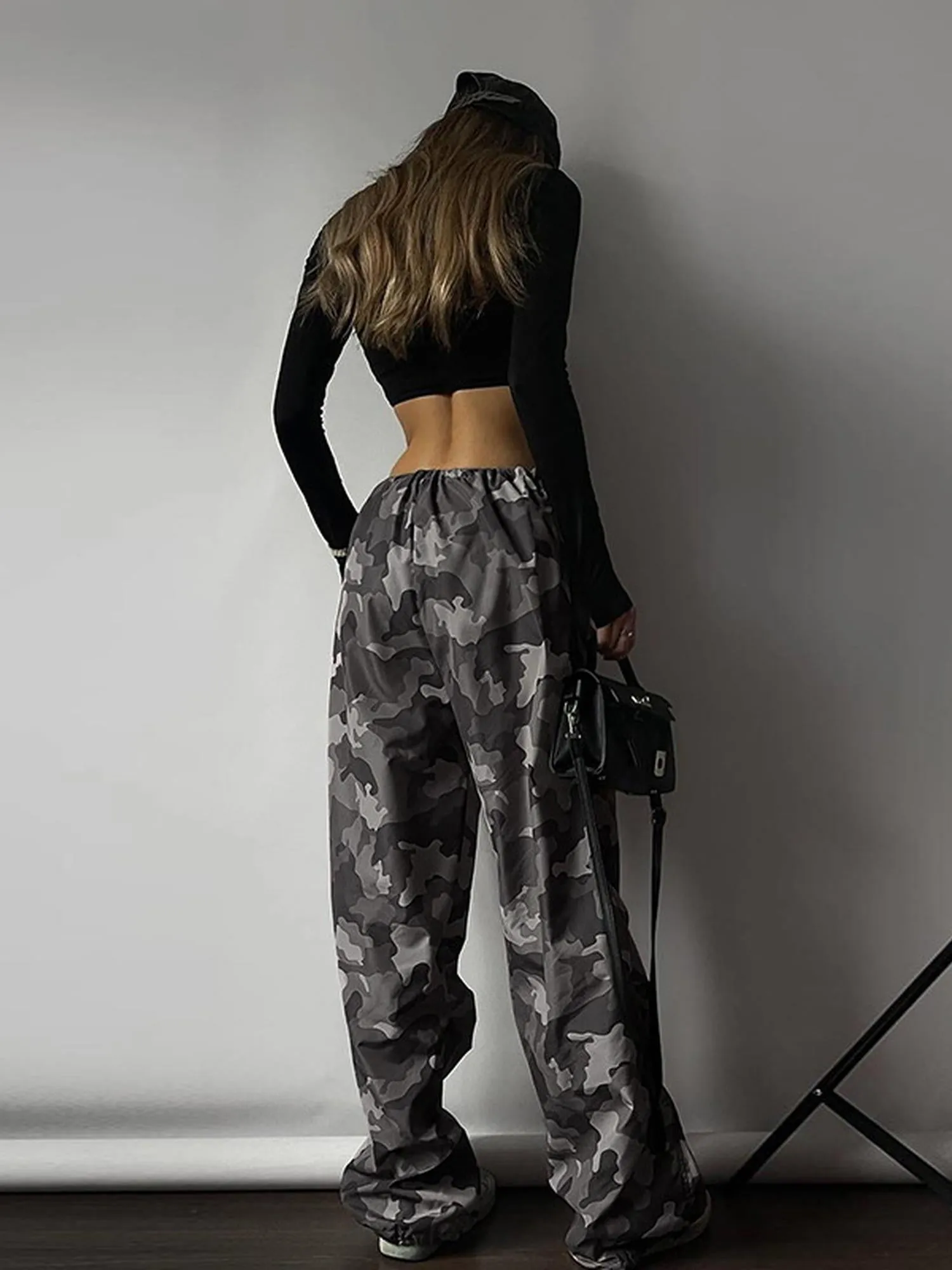 Grey Camoflauge Cargo Pants