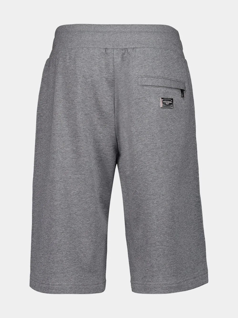 Grey Casual Cotton Shorts