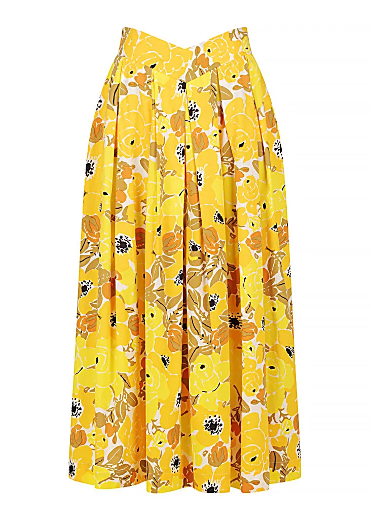 Halter Neck Crop | V Front Midi Skirt
