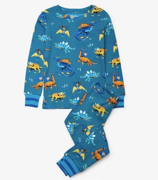 Hatley Superhero Dino Organic Cotton Pyjamas