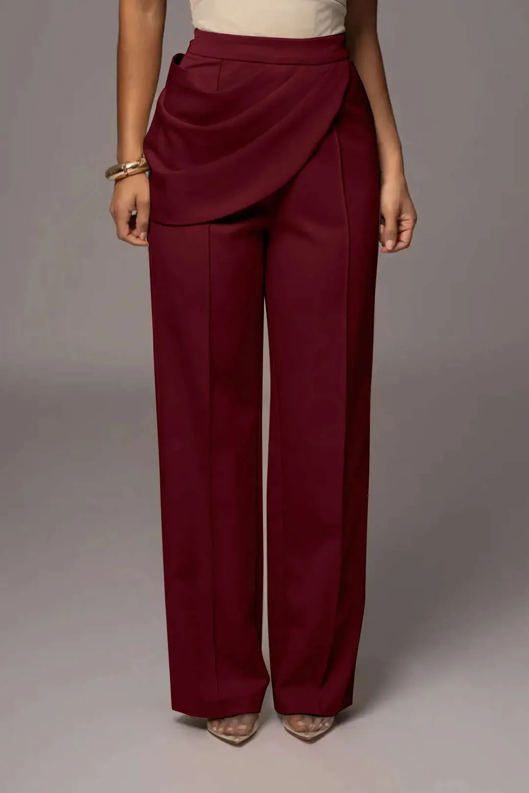 Haven - Chic Solid Design Woman's Trousers