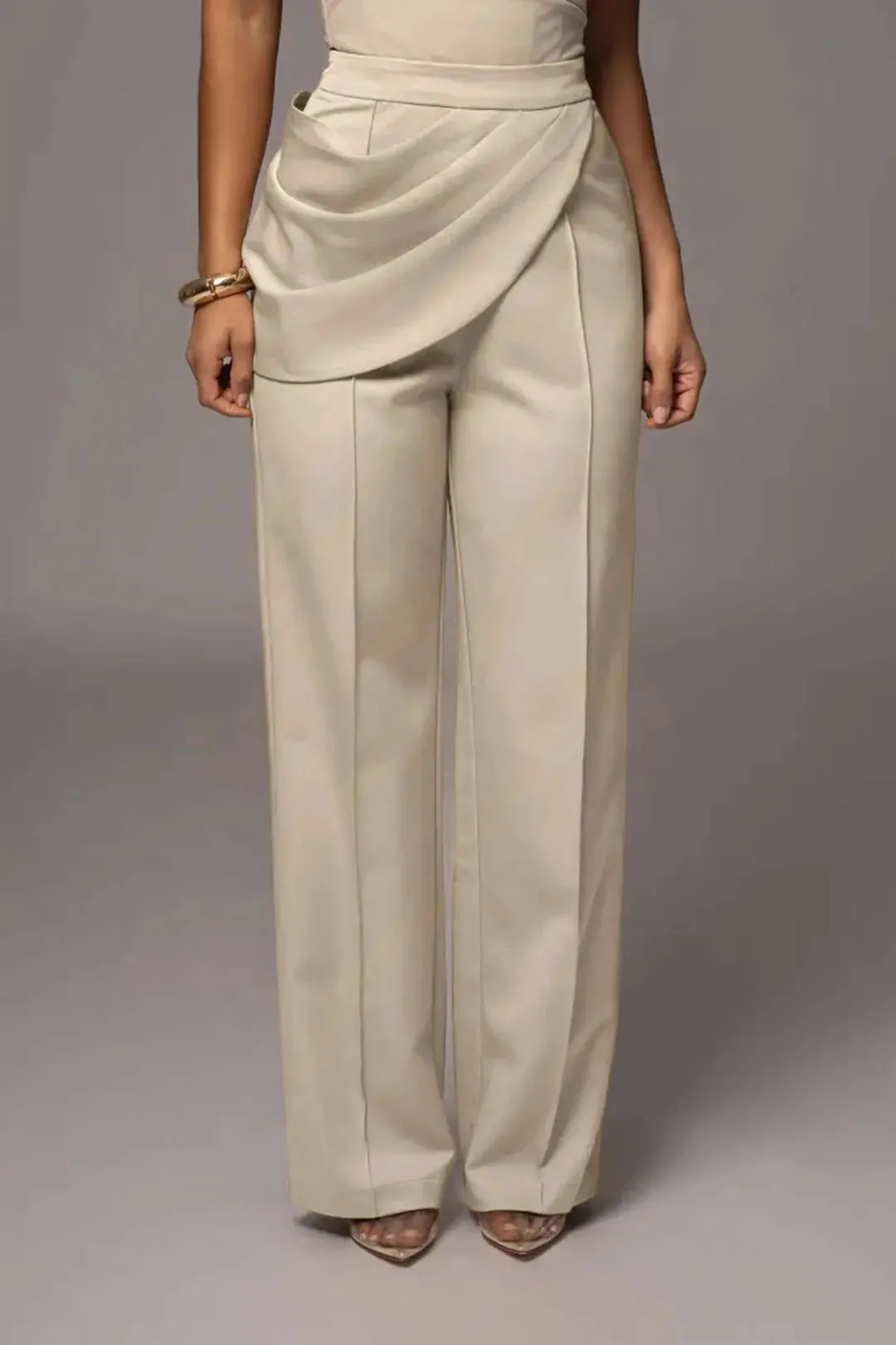 Haven - Chic Solid Design Woman's Trousers