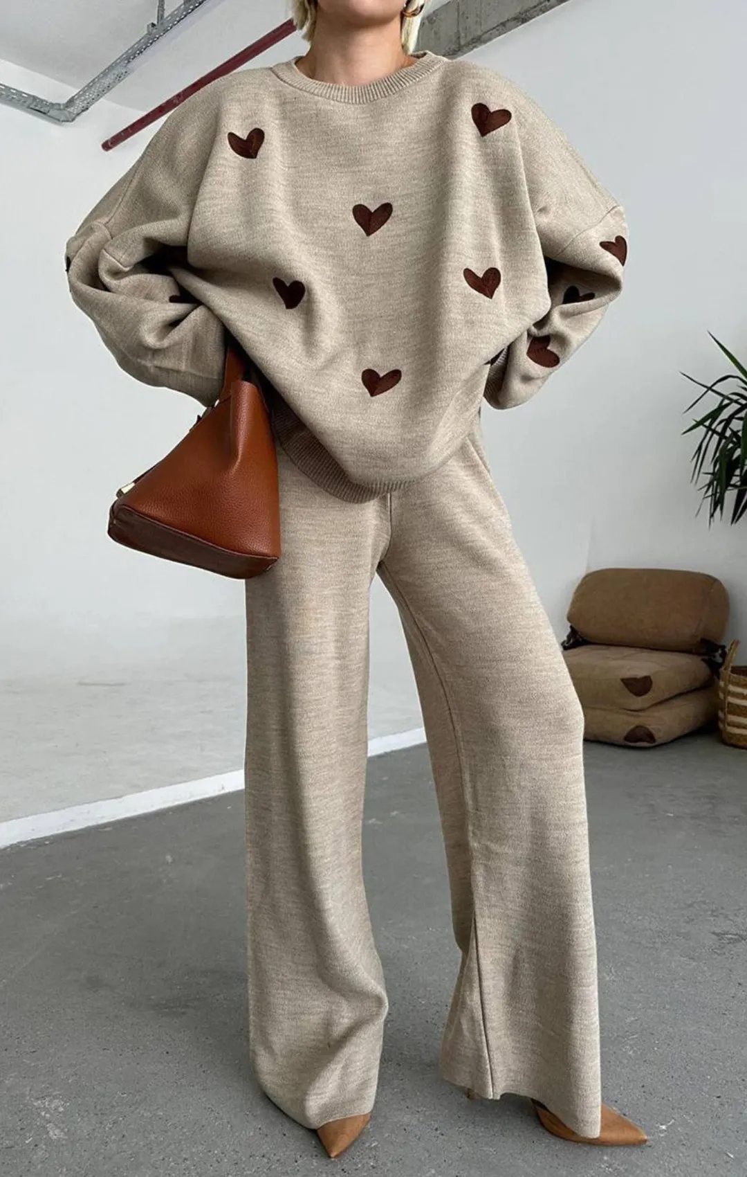 Heart Sweater & Pants Set