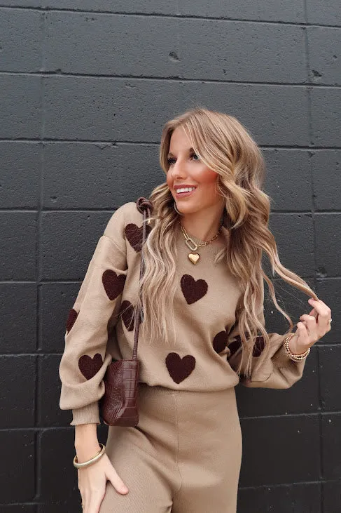 Heart Sweater & Pants Set