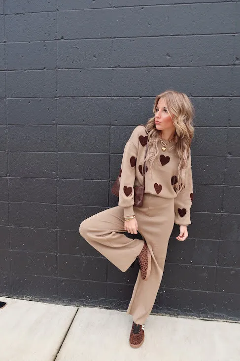 Heart Sweater & Pants Set