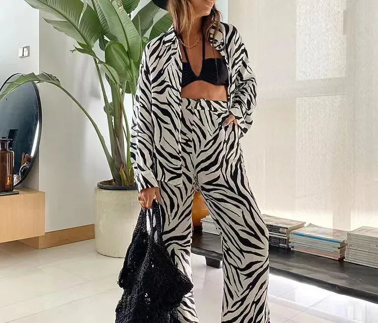 Holiday Street Women's Streetwear Geometric Spandex Polyester Printing Pants Sets Pants Sets