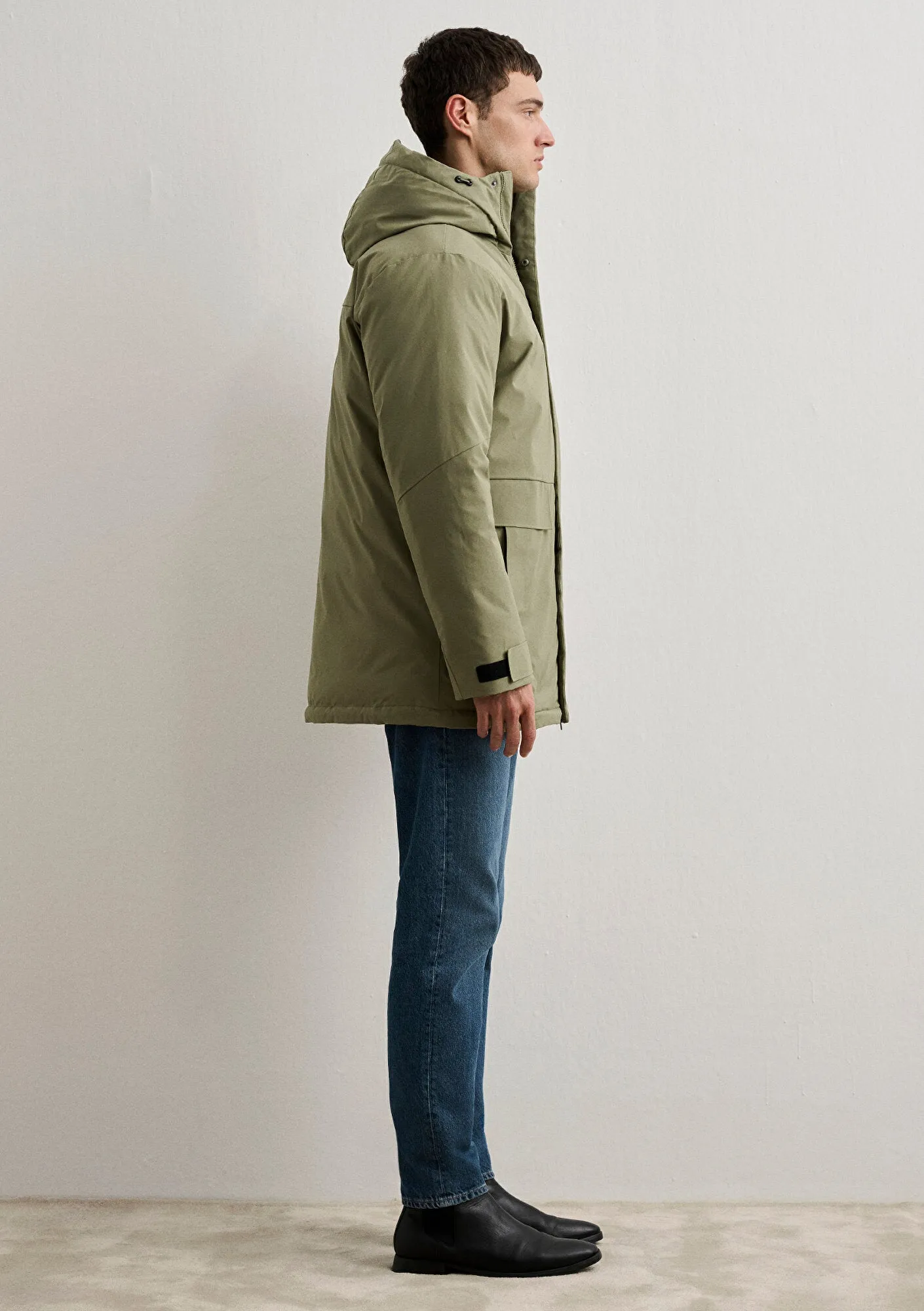 Hooded Green Jacket