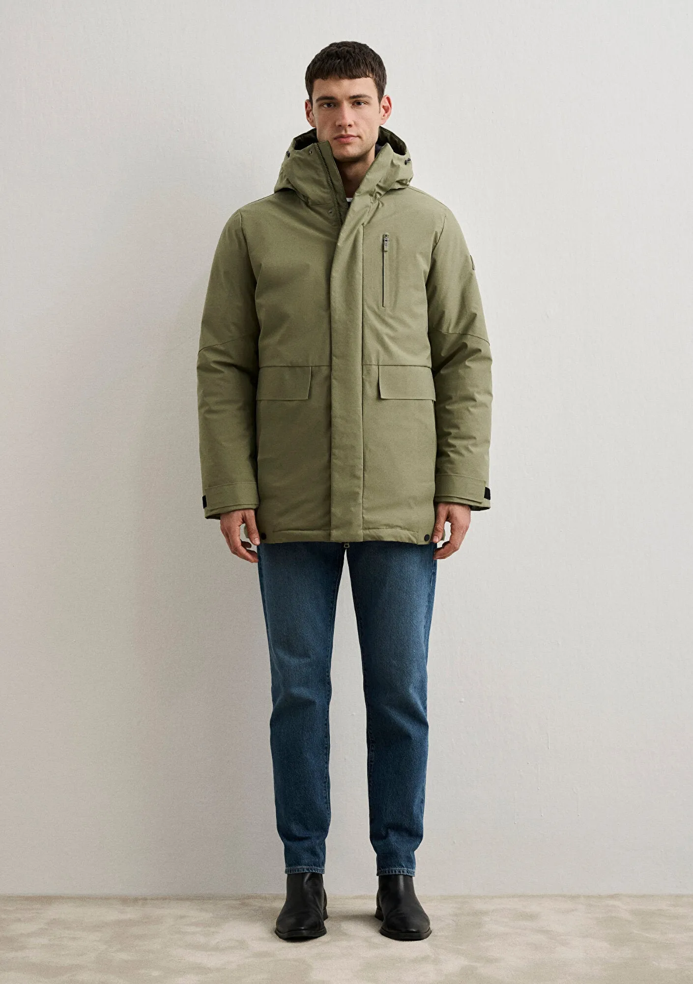 Hooded Green Jacket