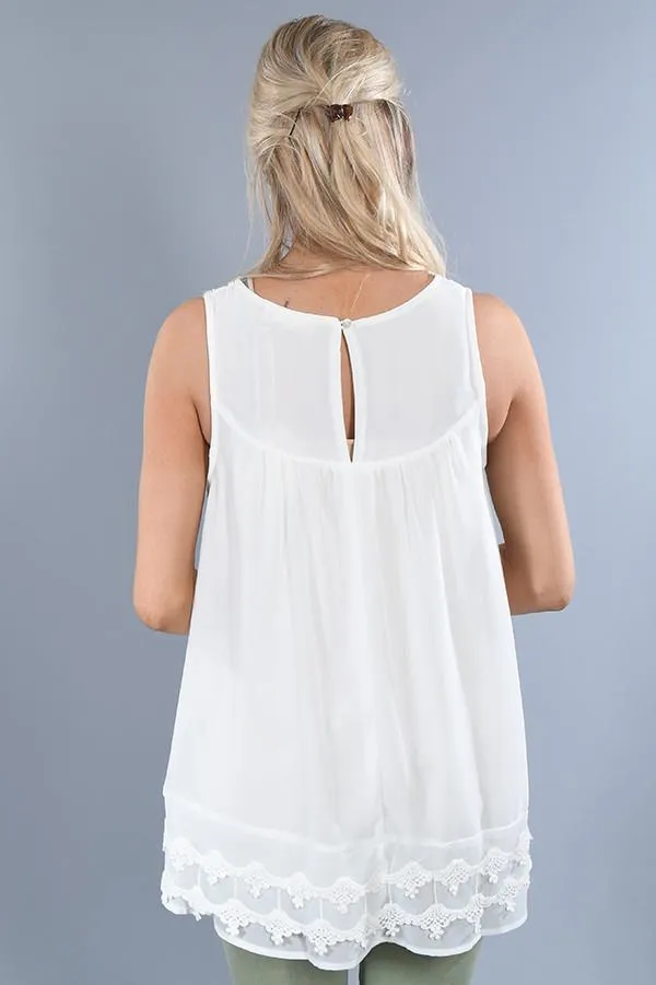 Ivory Lace Top