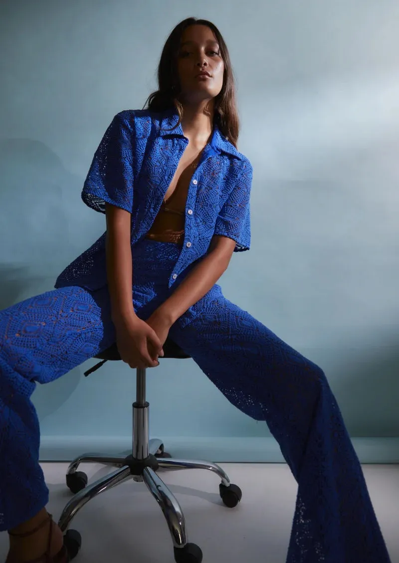 Jago Pant COBALT CROCHET