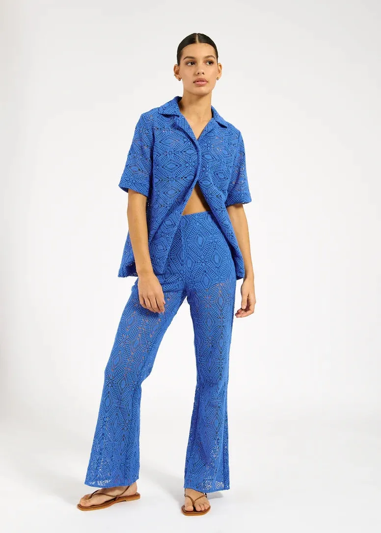 Jago Pant COBALT CROCHET
