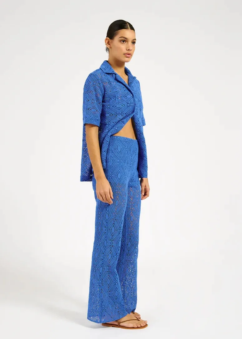 Jago Pant COBALT CROCHET