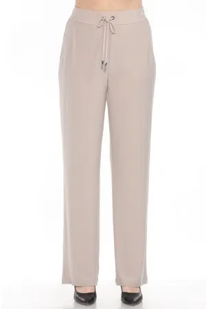 Joseph Ribkoff Drawstring High Rise Relaxed Straight Pants 243202