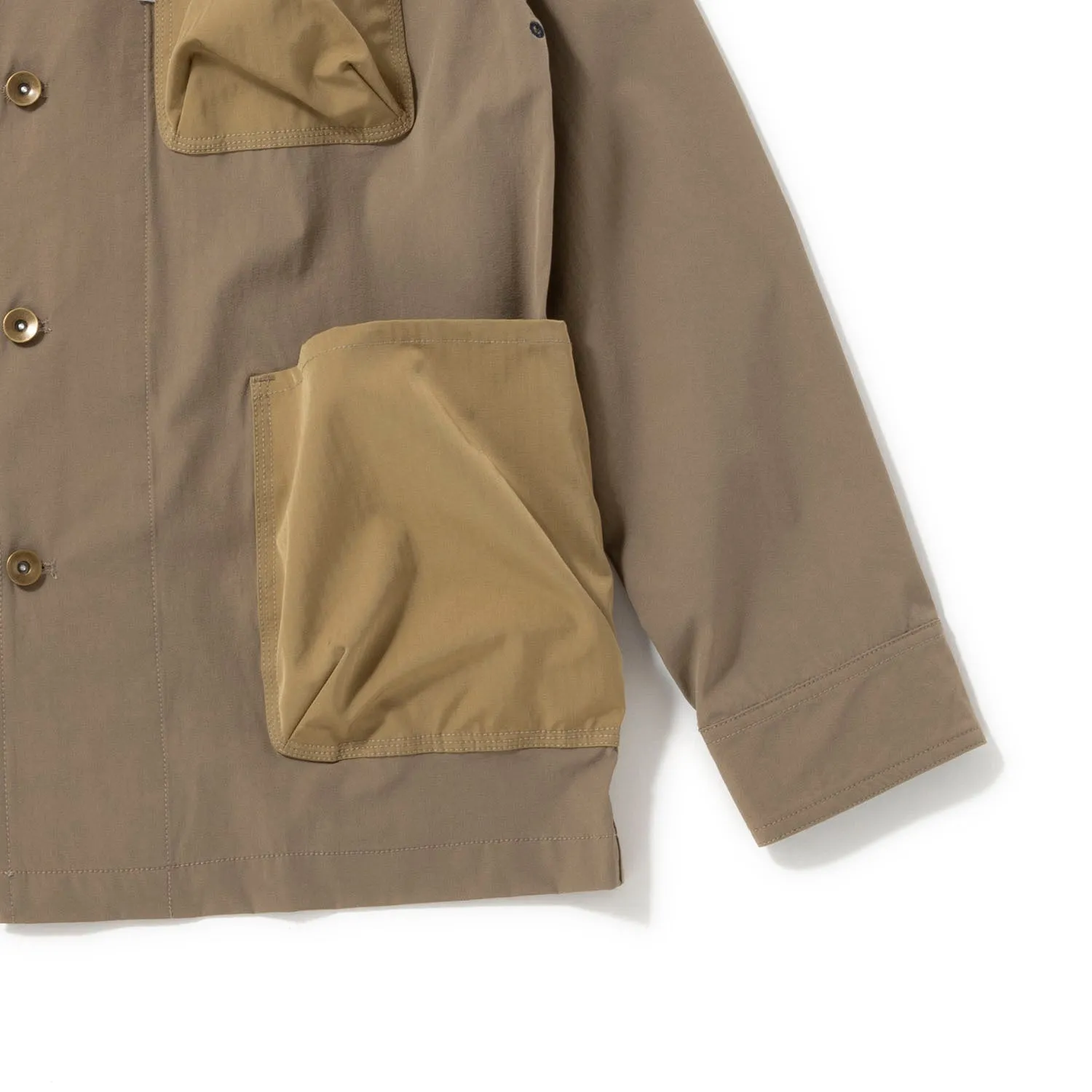 JRD by JARLD | ジェイアールディー バイ ジャールド　撥水ストレッチ ノーカラー カバーオール NO COLLAR COVERALL JACKET