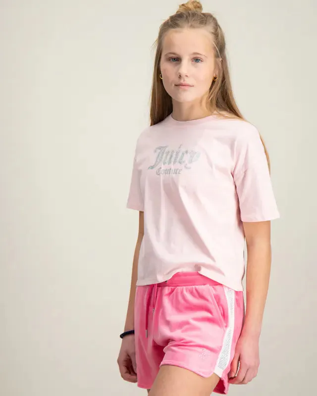 JUICY COUTURE - DIAMONTED TEE/SHORT SET