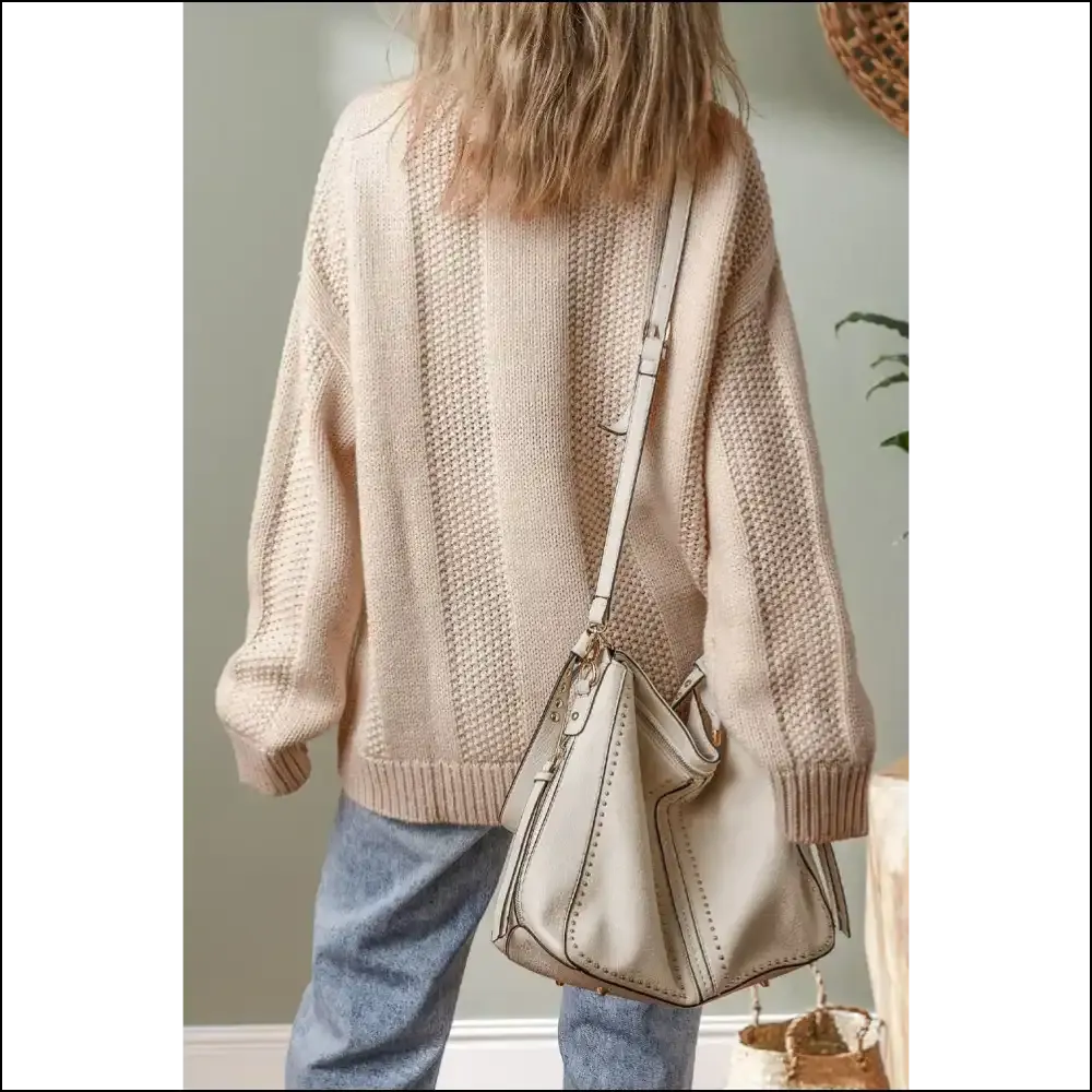 Khaki Ribbed Knit: so Comfy, It's Basically Legal Pajamas 🤫