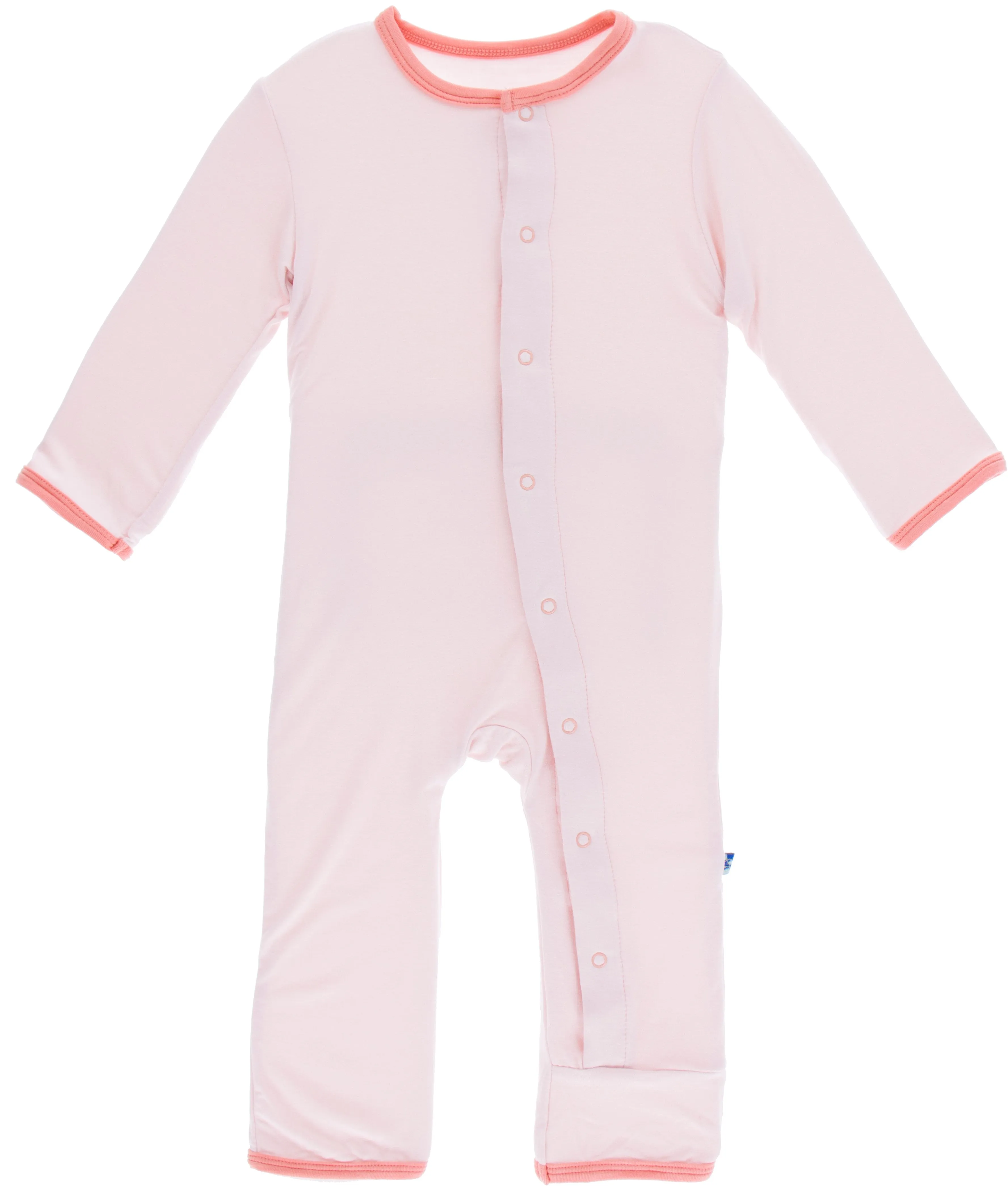 KicKee Pants Applique Coverall with Snaps - Macaroon Baby Sister