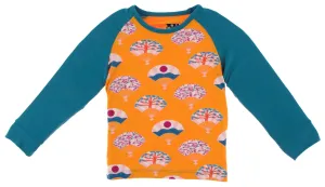KicKee Pants Apricot Fans Fitted Raglan Tee