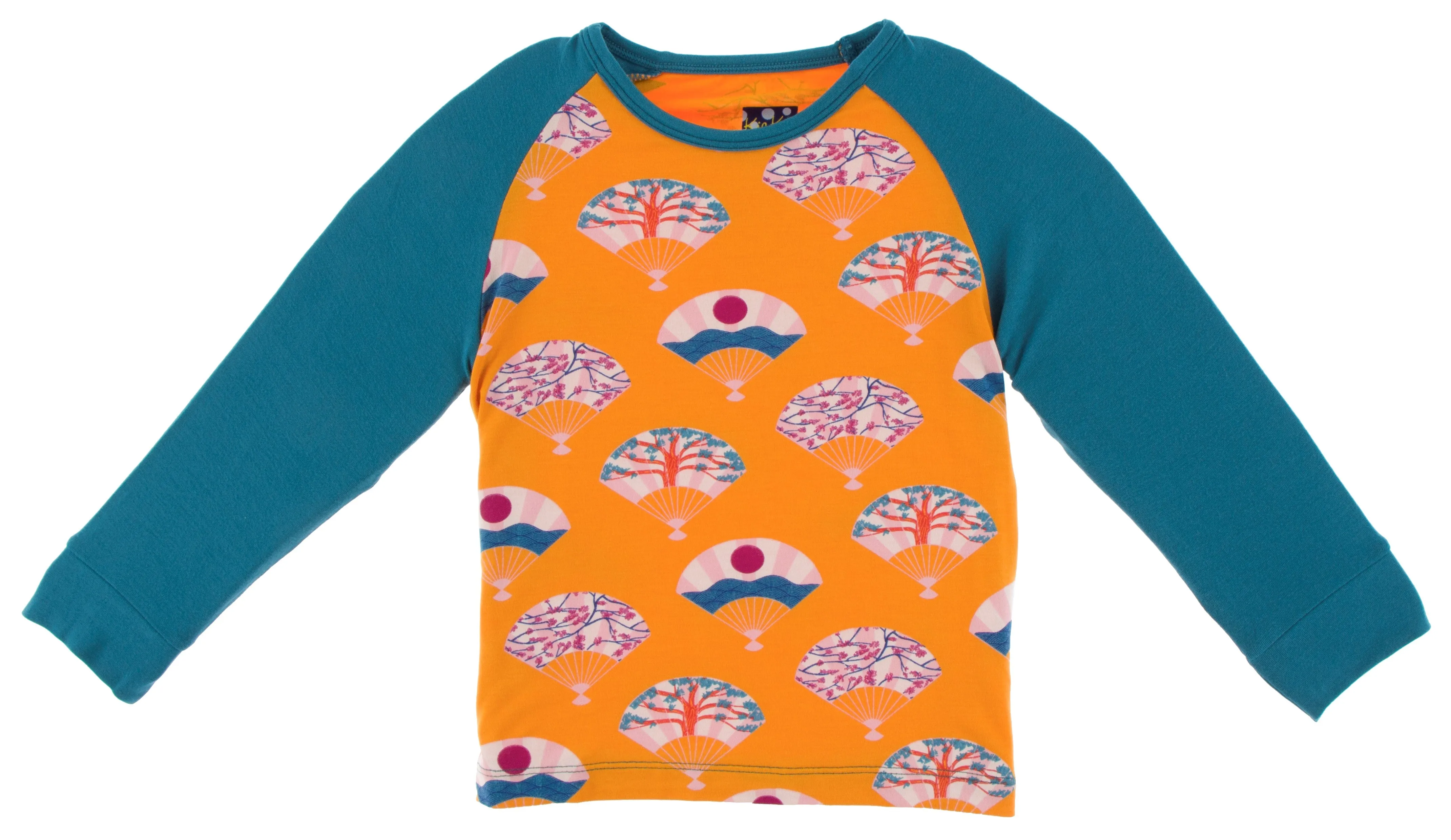 KicKee Pants Apricot Fans Fitted Raglan Tee